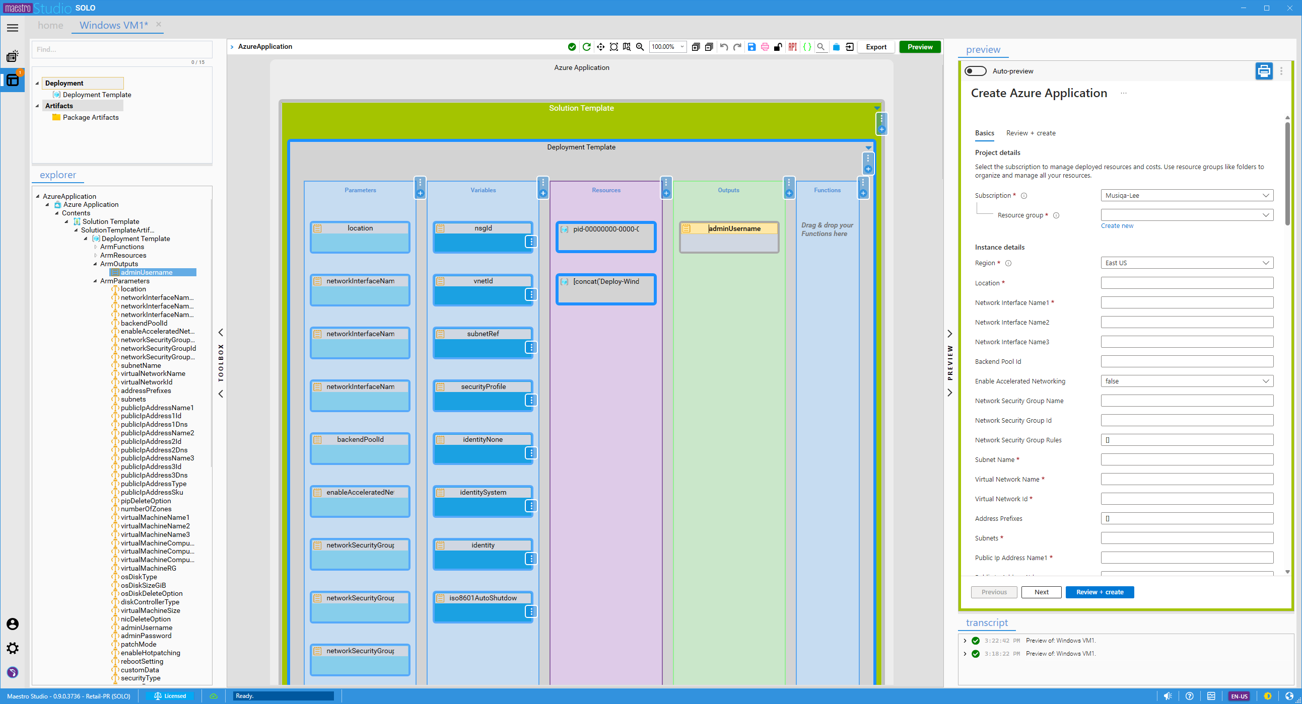 Maestro Studio SOLO: The Standalone Visual ARM Template Builder